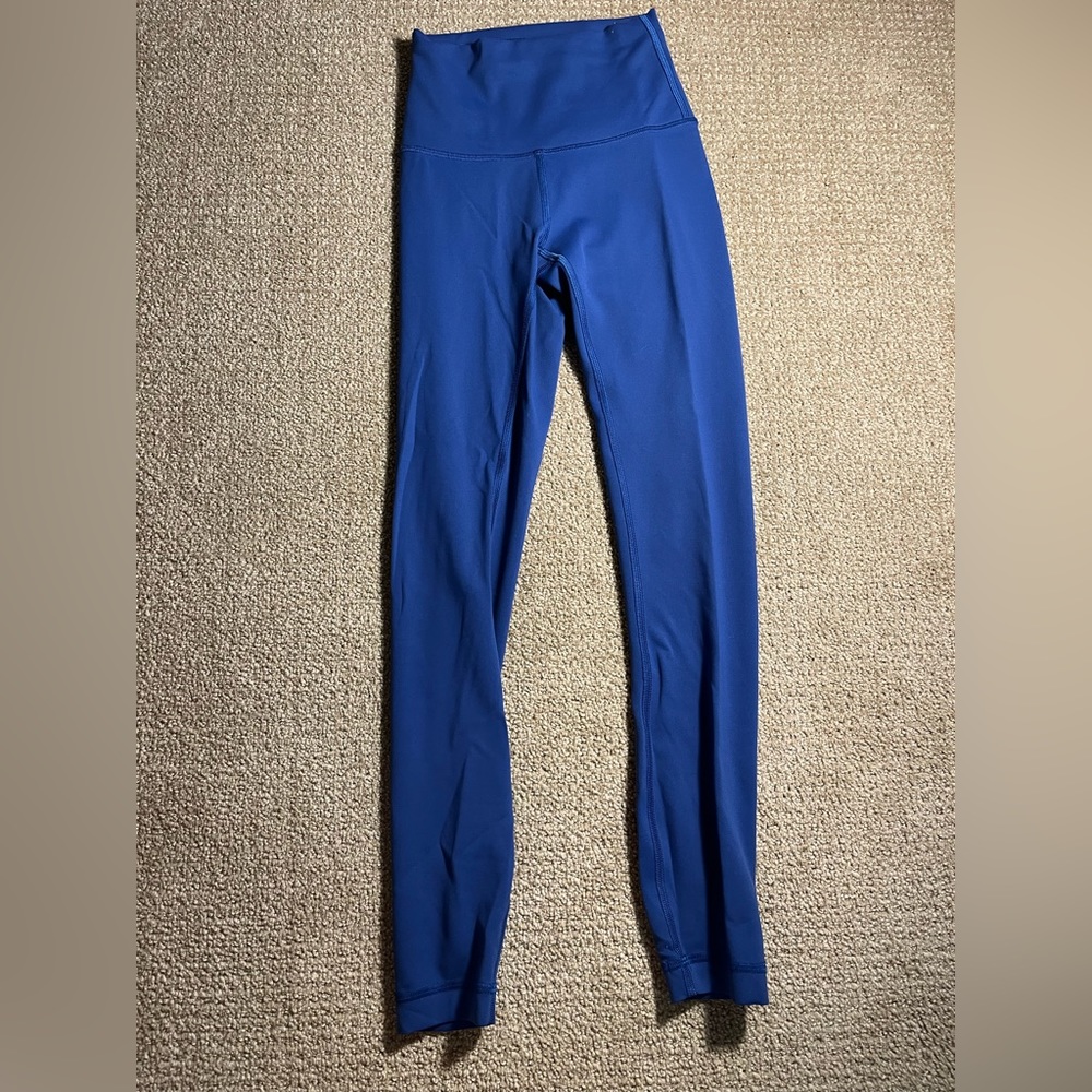 Lululemon Blue Wunder Under Leggings 25”